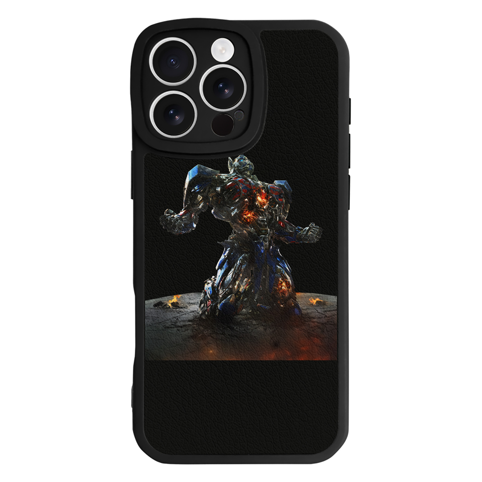 （画像用） Transformers トランスフォーマー 【iPhone 16シリーズ対応】シリコンスマホケース（レザー調） 材質：シリコン